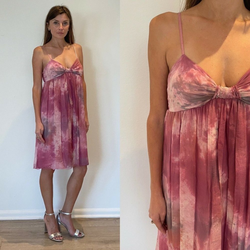 Studio M Pink Tye Dye Mini Dress M